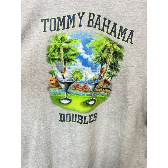 Tommy Bahama Doubles Mens XXL Short Sleeve Gray‎ Graphic T-Shirt - Picture 1 of 8